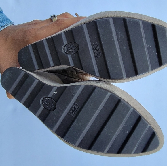 ASH Folk Wedge Suede Shearling Bootie Fur US size 7.5 - Picture 6 of 8